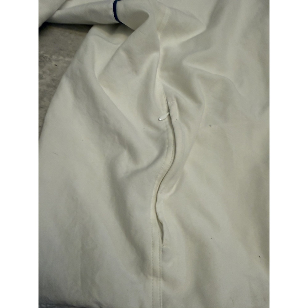 VTG 90s Nike Court Tennis Jacket Mens XL White Blue Retro Swoosh Track Full Zip - Picture 7 of 11